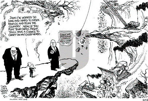 Pat Oliphant on Tuesday May 13, 2008 Comic Strip