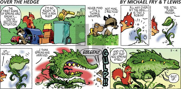 Over the Hedge on Sunday March 19, 2017 Comic Strip