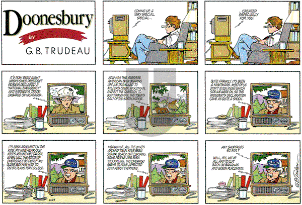 Doonesbury on Sunday June 23, 1985 Comic Strip