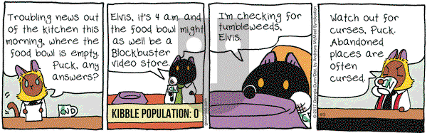 Breaking Cat News on Monday April 3, 2017 Comic Strip