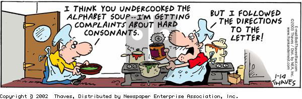 Frank and Ernest - Tuesday January 14, 2003 Comic Strip