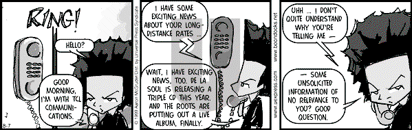 The Boondocks on Saturday March 10, 2007 Comic Strip