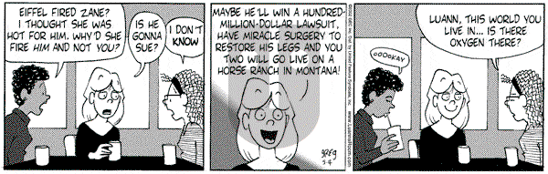 Luann on Sunday August 11, 2002 Comic Strip