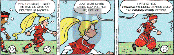 Cleats - Friday January 23, 2009 Comic Strip
