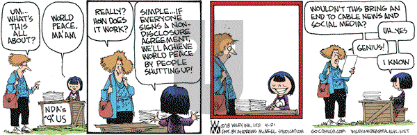 Non Sequitur on Saturday April 21, 2018 Comic Strip