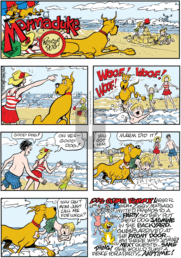 Marmaduke on Sunday June 12, 2011 Comic Strip
