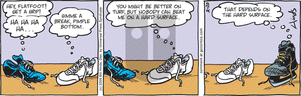 Cleats - Friday February 20, 2009 Comic Strip