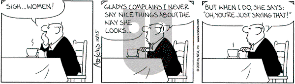 The Born Loser on Saturday October 25, 2003 Comic Strip