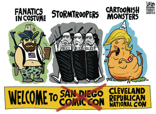 Lalo Alcaraz on Tuesday July 19, 2016 Comic Strip