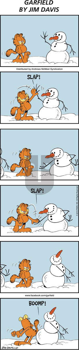 Garfield on Sunday January 27, 2019 Comic Strip