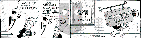 Nancy on Monday August 4, 1969 Comic Strip