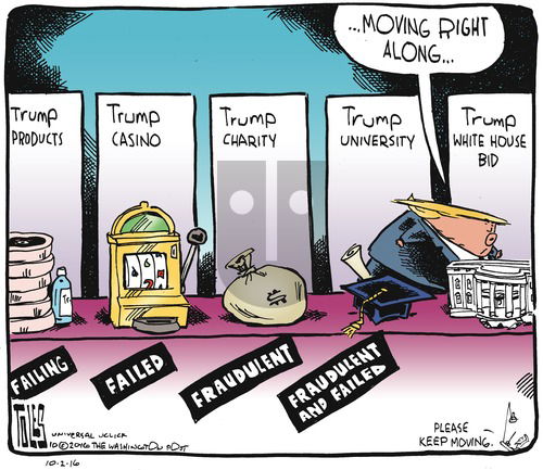 Tom Toles on Sunday October 2, 2016 Comic Strip