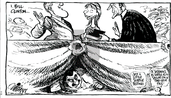 Pat Oliphant - Wednesday January 13, 1993 Comic Strip