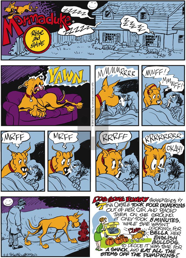 Marmaduke on Sunday April 8, 2012 Comic Strip