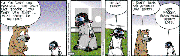 Get Fuzzy on Thursday October 25, 2012 Comic Strip