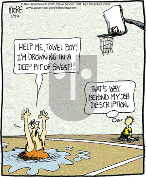In the Bleachers on Friday March 27, 2015 Comic Strip