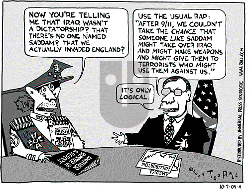 Ted Rall on Sunday December 12, 2004 Comic Strip