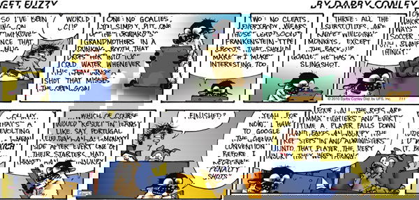 Get Fuzzy on Sunday July 11, 2010 Comic Strip