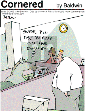 Cornered on Monday November 11, 2002 Comic Strip