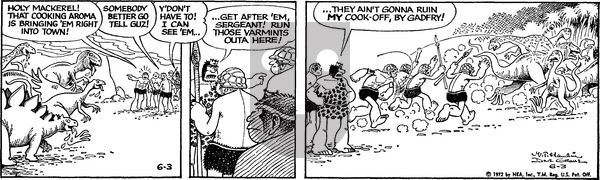 Alley Oop on Saturday June 3, 1972 Comic Strip