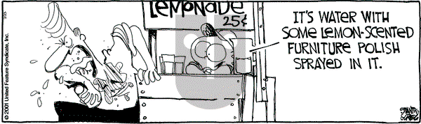 The Buckets on Monday July 23, 2001 Comic Strip