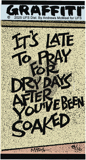 Graffiti on Saturday August 16, 2025 Comic Strip