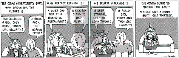 Cathy Classics on Friday February 24, 1995 Comic Strip