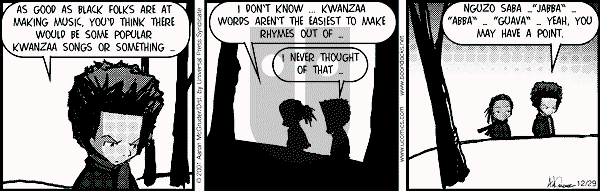 The Boondocks - Saturday December 29, 2001 Comic Strip