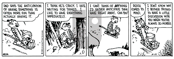 Calvin and Hobbes - Tuesday February 21, 1989 Comic Strip