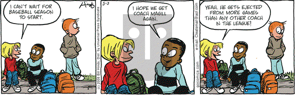 Cleats on Monday March 3, 2008 Comic Strip
