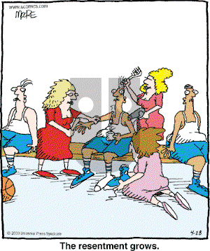 In the Bleachers - Monday April 28, 2003 Comic Strip