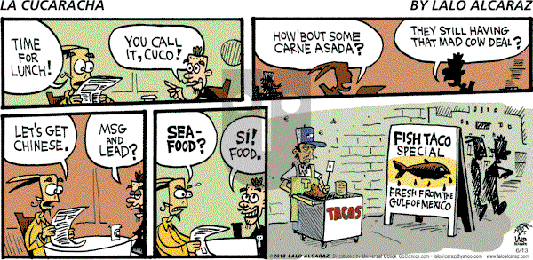 La Cucaracha on Sunday June 13, 2010 Comic Strip