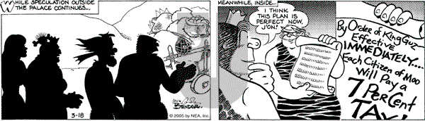 Alley Oop on Friday March 18, 2005 Comic Strip