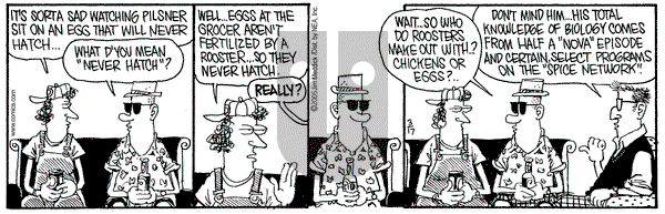 Monty on Thursday March 17, 2005 Comic Strip