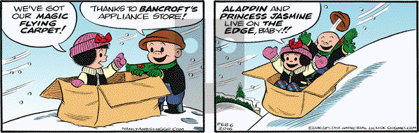 Nancy on Saturday February 6, 2016 Comic Strip