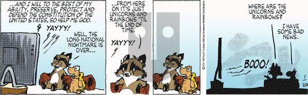 Over the Hedge on Wednesday January 20, 2021 Comic Strip