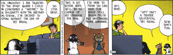 Get Fuzzy on Friday December 28, 2007 Comic Strip