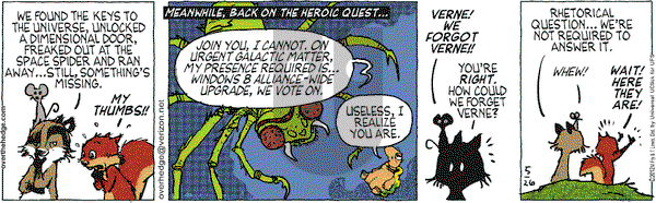 Over the Hedge on Saturday May 26, 2012 Comic Strip