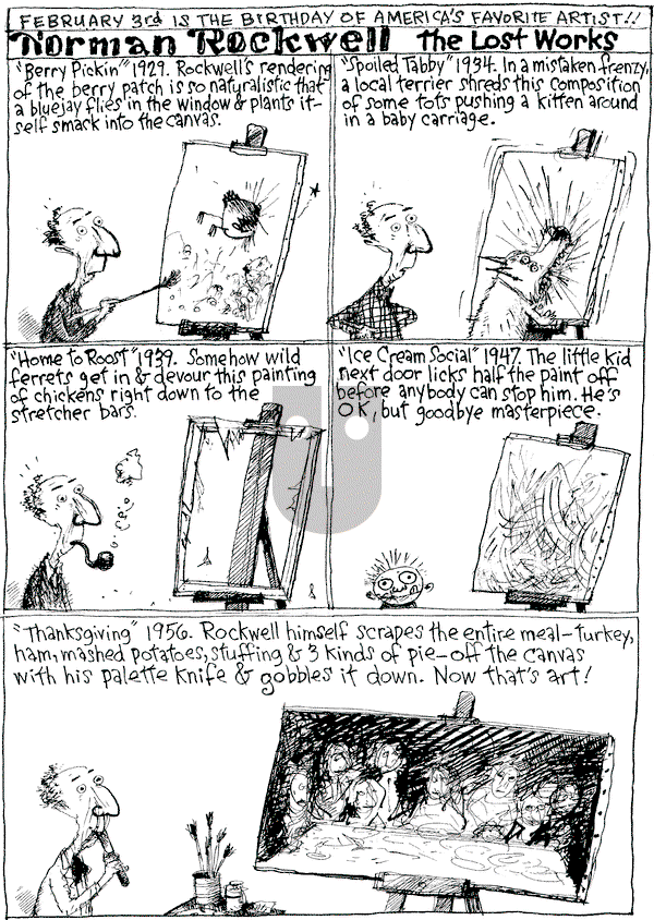 Richard's Poor Almanac on Monday February 3, 2014 Comic Strip