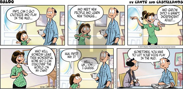Baldo - Sunday December 28, 2014 Comic Strip