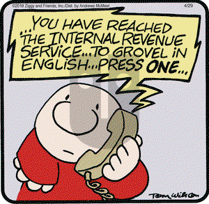 Ziggy on Monday April 29, 2019 Comic Strip
