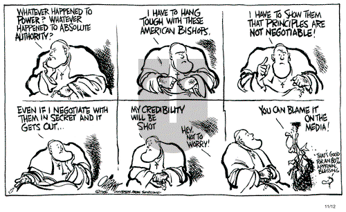 Pat Oliphant on Wednesday November 12, 1986 Comic Strip