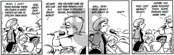 Doonesbury on Thursday August 13, 1992 Comic Strip
