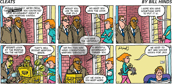 Cleats - Sunday March 4, 2007 Comic Strip