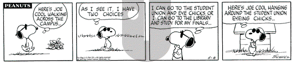 Peanuts on Monday May 8, 1972 Comic Strip