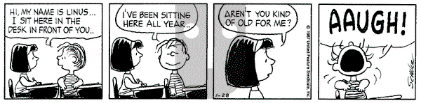 Peanuts on Wednesday January 28, 1987 Comic Strip