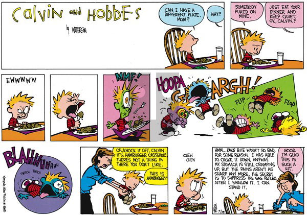 Calvin and Hobbes on Sunday September 4, 1988 Comic Strip