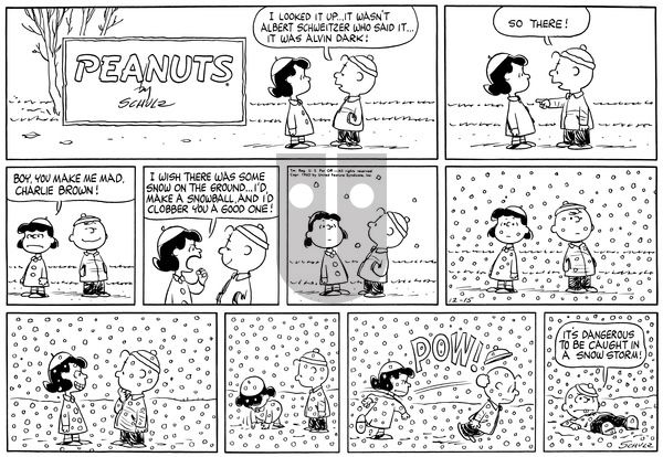 Peanuts on Monday March 17, 1969 Comic Strip