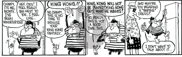 Monty on Wednesday August 29, 2001 Comic Strip