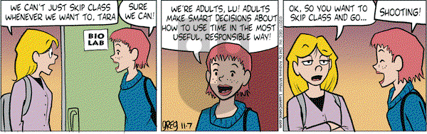 Luann on Tuesday November 7, 2017 Comic Strip